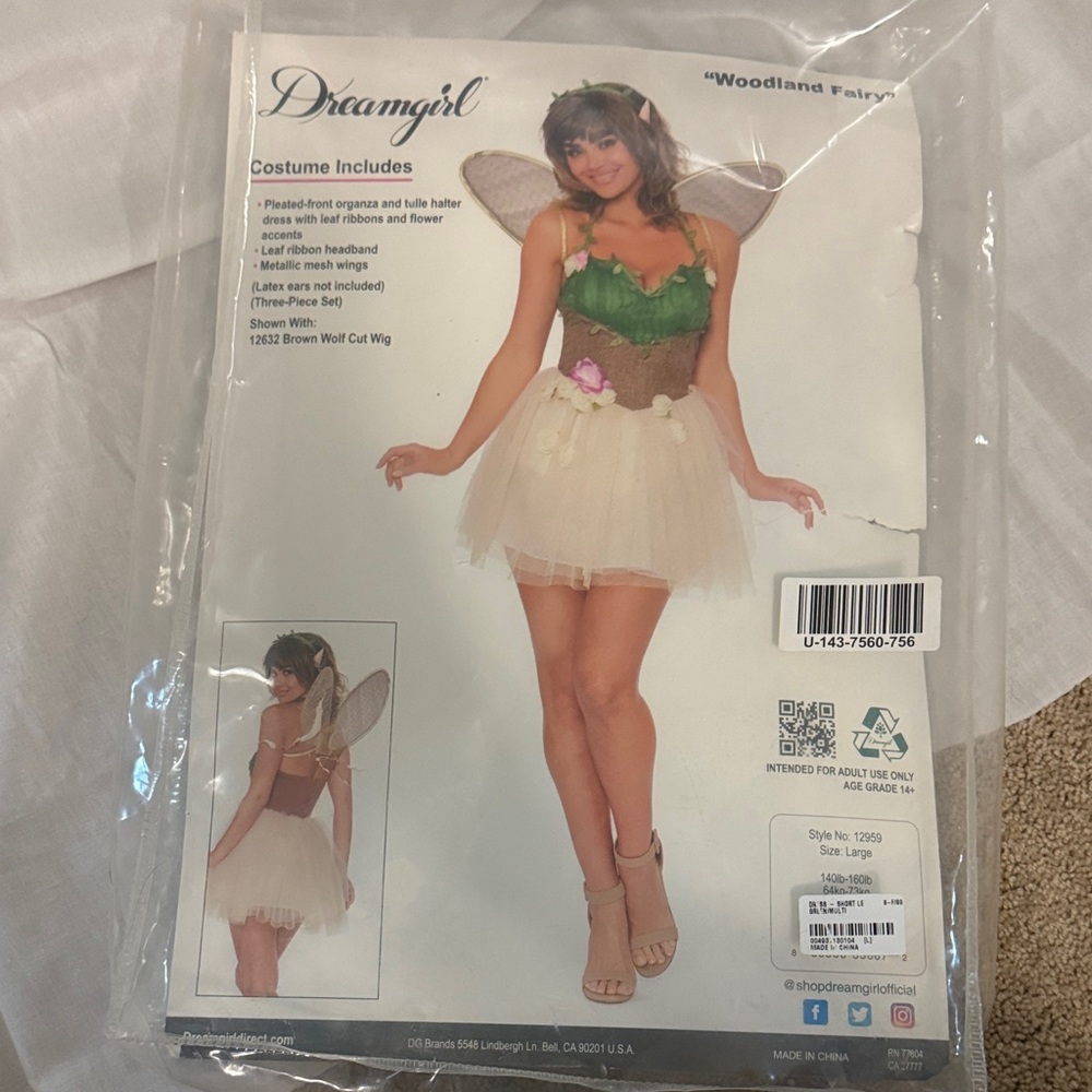 Dreamgirl Enchanted Forest Fairy Outfit